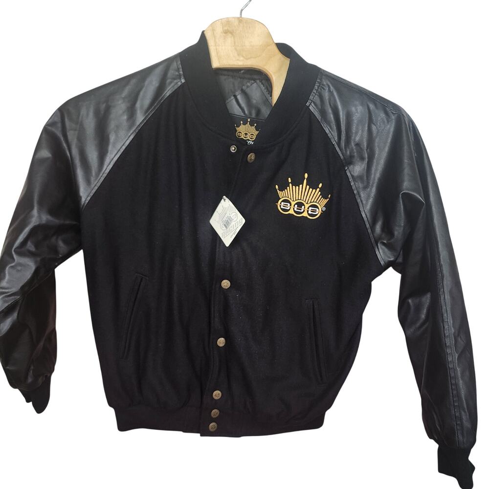 Men's Budweiser Bud Racing Bomber Snap button Jacket Double Sided Medium M